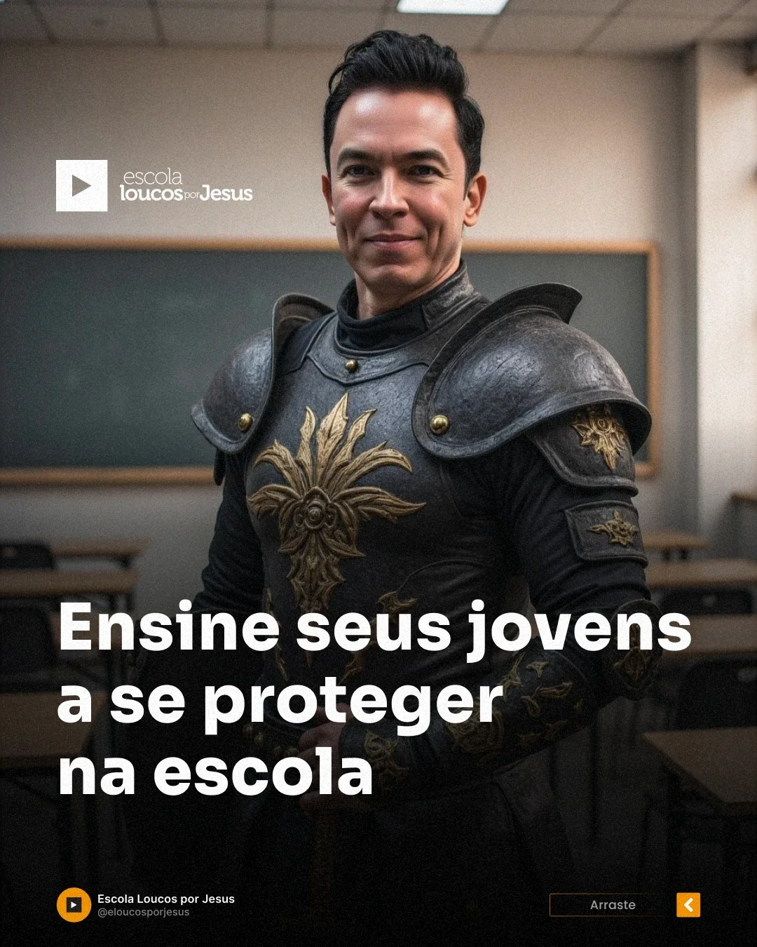 Escola Loucos por Jesus — projeto de design por Bruno Santana